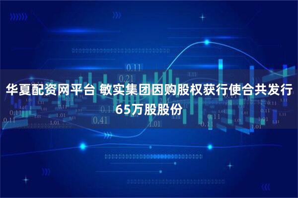 华夏配资网平台 敏实集团因购股权获行使合共发行65万股股份